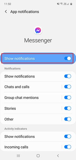 Enable notifications for supported VoIP apps